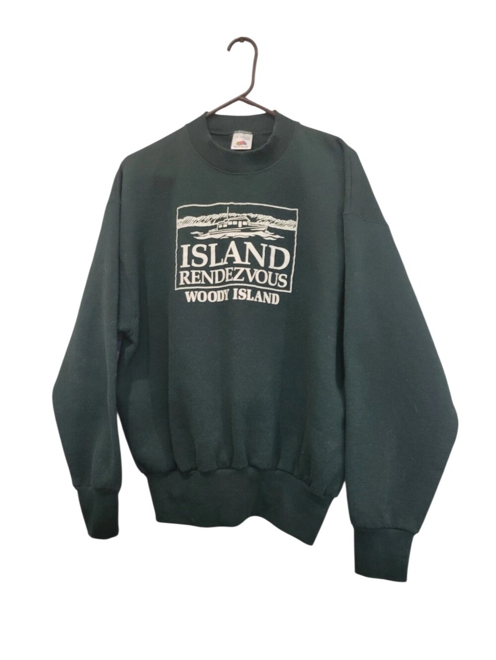 Island Rendevous Wood Island Newfoundland Med Weight Sweatshirt Large - Picture 2 of 6
